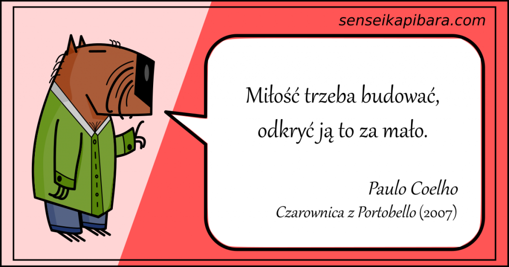 czerwony - miłość trzeba budować - paulo coelho