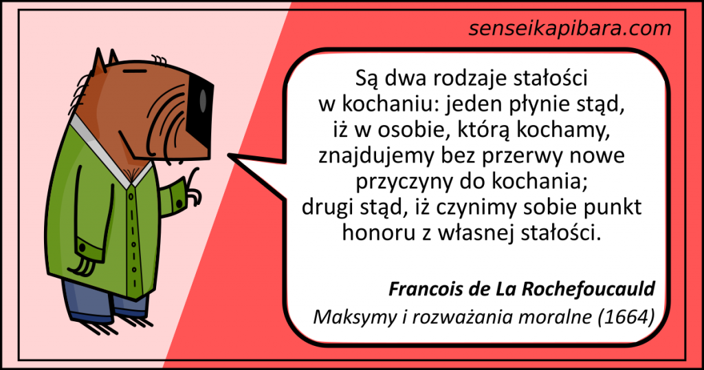 czerwony - stałość punkt honoru - Rochefoucauld