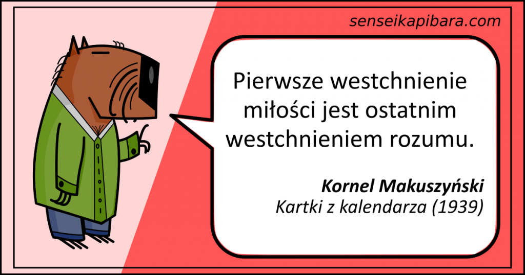 czerwony - westchnienie miłości - kornel makuszyński