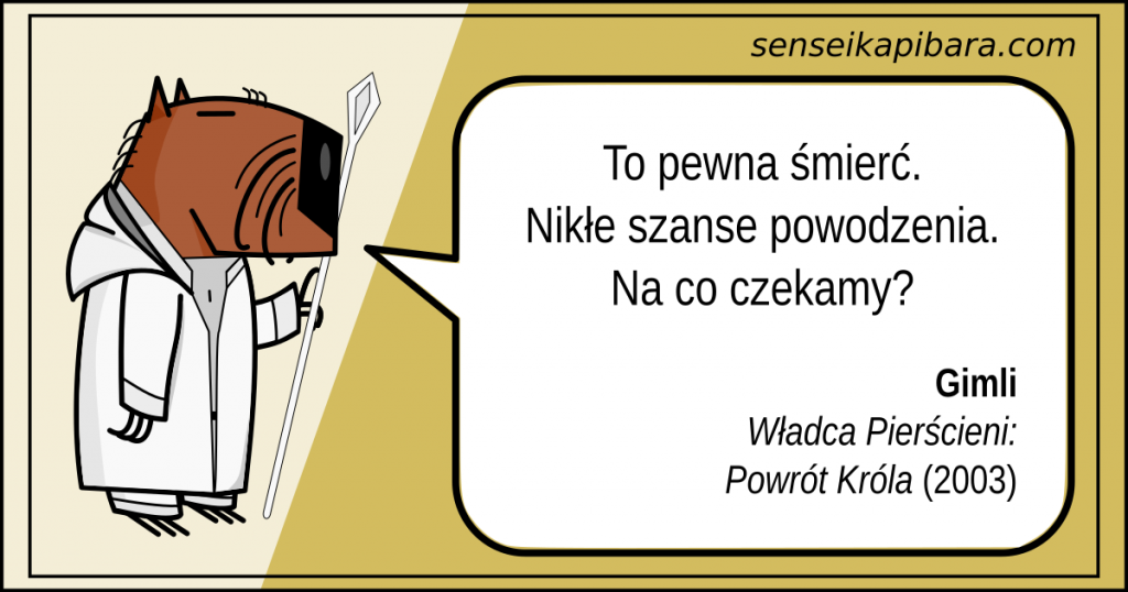 lotr - 001 - to pewna śmierć - gimli