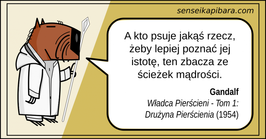 lotr - 008 - kto psuje zbacza ze ścieżki mądrości - gandalf
