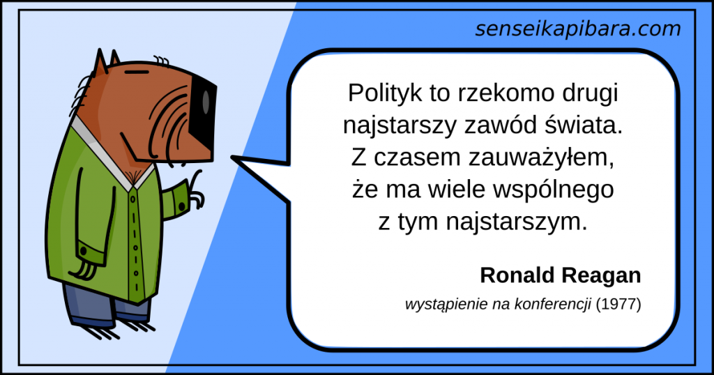 niebieski - drugi najstarszy zawód - ronald reagan
