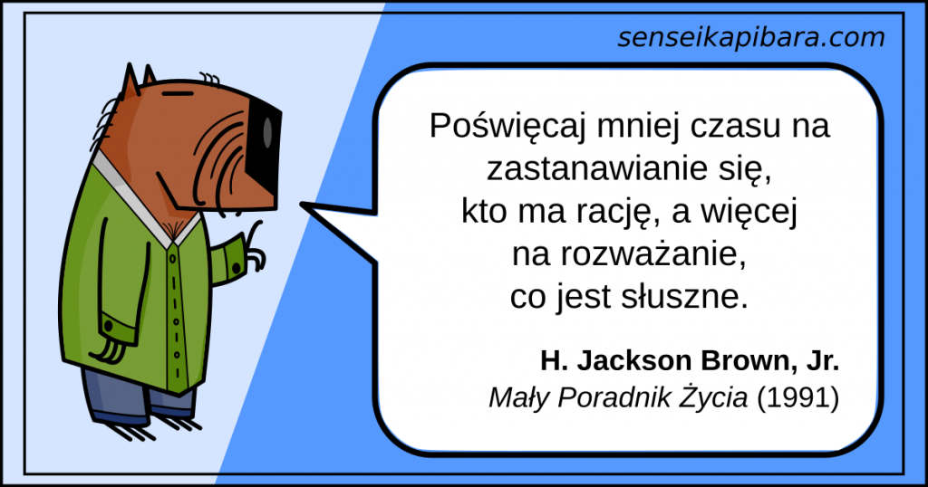 niebieski - mniej czasu na to kto ma rację - h jackson brown jr