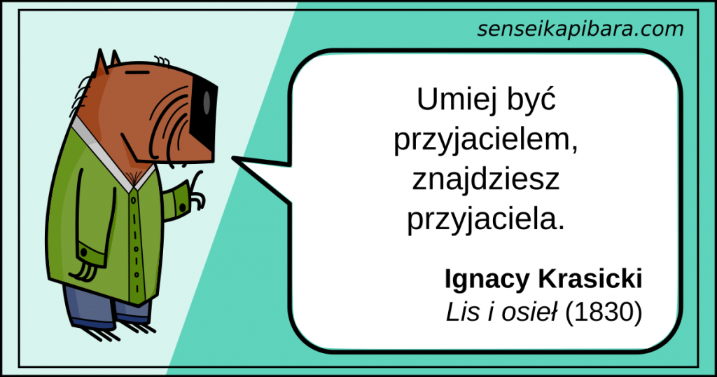 patynowy - umiej być przyjacielem - ignacy krasicki