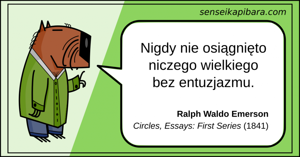 zielony - bez entuzjazmu - ralph waldo emerson