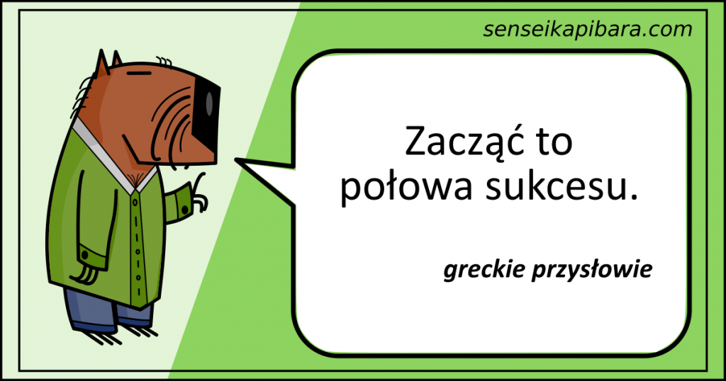 zielony - zacząć to połowa sukcesu - greckie