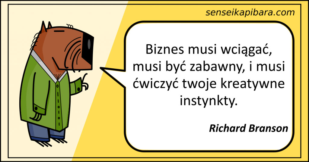 żółty - biznes musi wciągać - richard branson