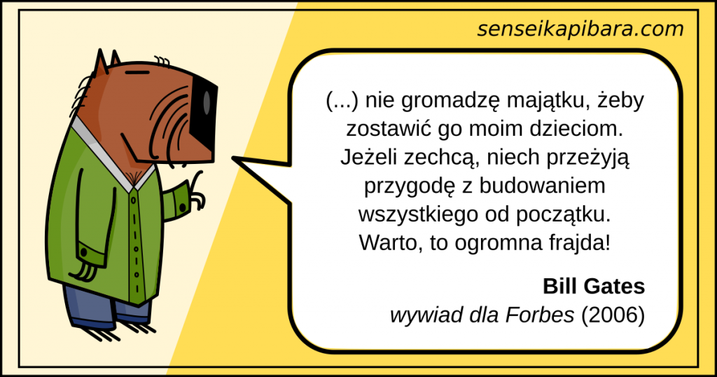 żółty - budowanie majątku - bill gates