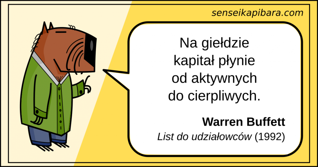 żółty - kapitał płynie do cierpliwych - warren buffett