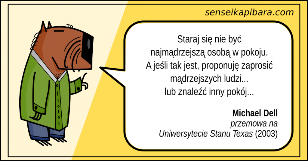 żółty - nie bądź najmądrzejszy w pokoju - michael dell