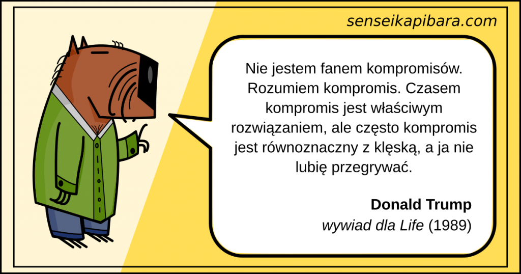żółty - nie lubię kompromisów - donald trump