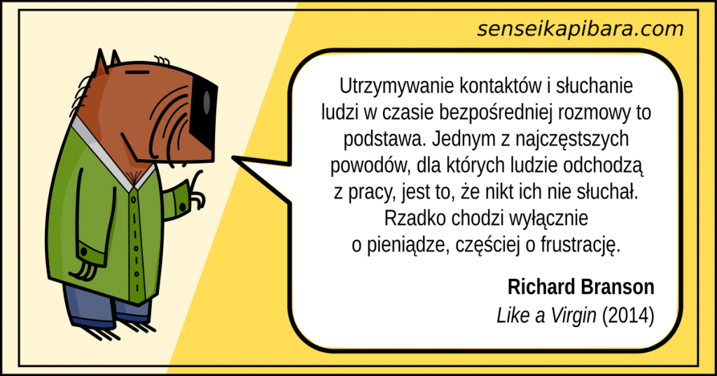 żółty - słuchanie ludzi to podstawa - richard branson