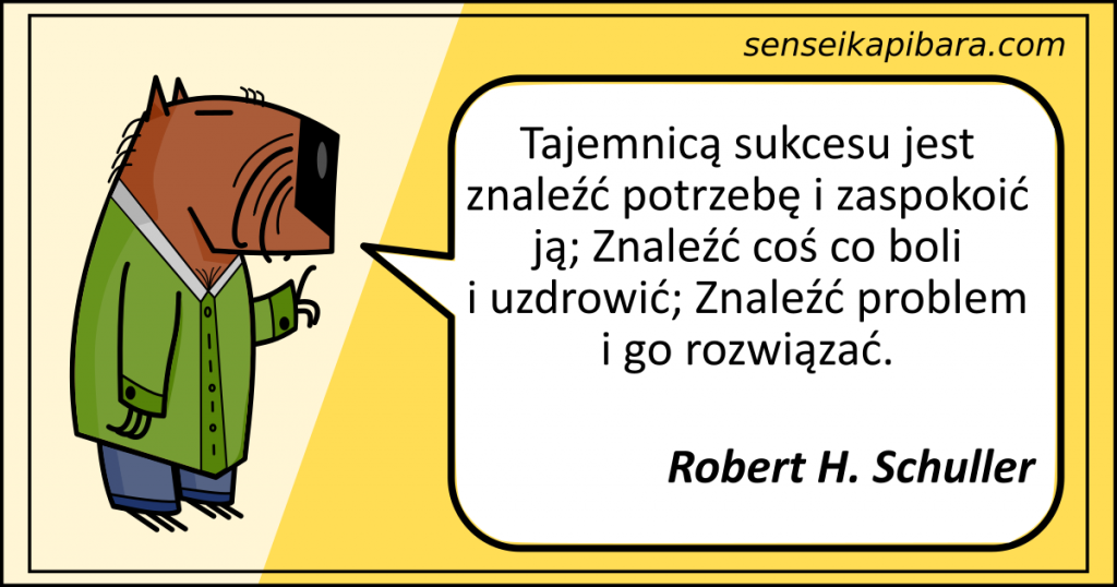 żółty - tajemnica sukcesu to znaleźć potrzebę - robert h schuller