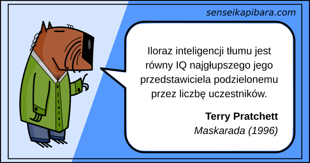 niebieski - iq tłumu - terry pratchett