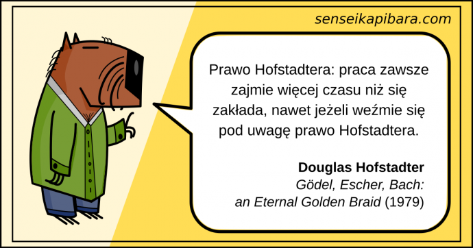 żółty - prawo hofstadtera - douglas hofstadter